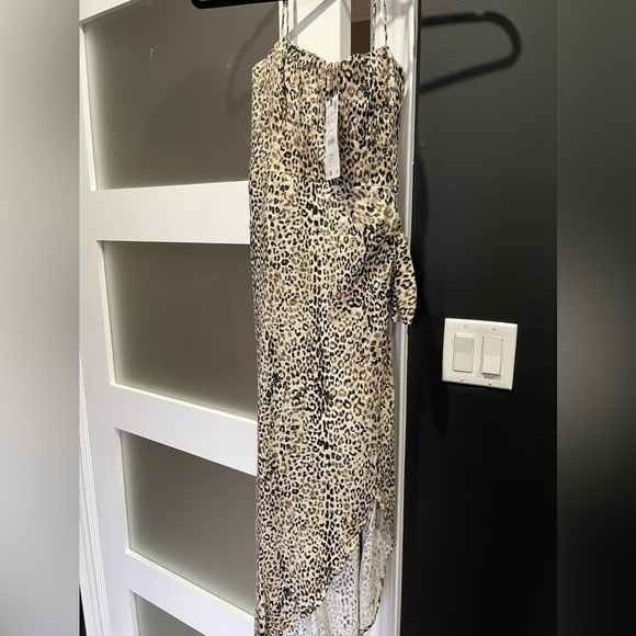 Zara Animal Leopard high low print dress - Picture 8 of 13